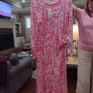 Pink and White with 3/4 Sleeves for Resort Wear or Order...this job has it all!